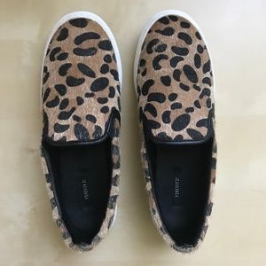 Forever 21 Leopard Print Slip-on Sneakers, Size 7